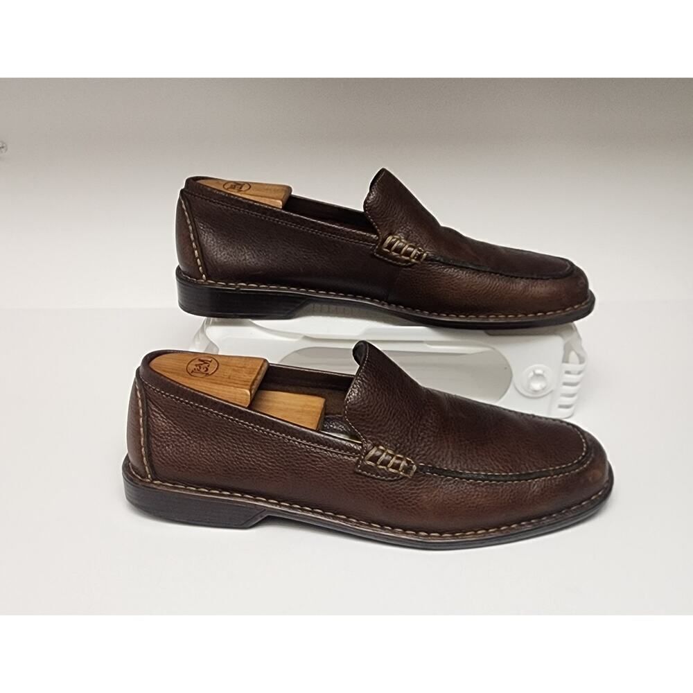 Rockport AMP24674 Kinetic Air Circulation Men's Brown Leather Loafer Shoes 10.5M